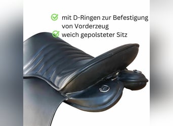 Kaltblutsattel 18 Zoll Wanderreitsattel mit weichem Rippsitz AMKA extra breit 36-42 Zoll