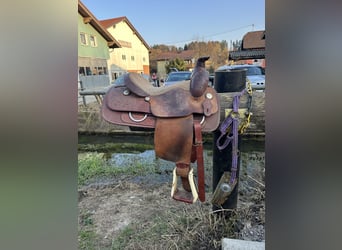 Schöner Westernsattel - Wildleder / Roping Horn