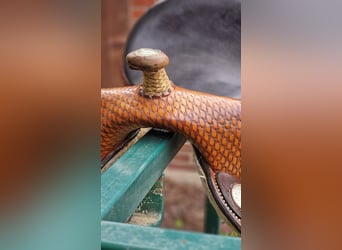 Tex Tan Westernsattel, Barrel-Racer, Full Quarter (FQH)