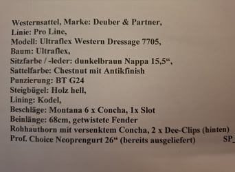 Westernsattel 15,5" Deuber&Partner