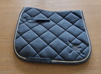 Glitzer Schabracke Dressur DR DL anatomisch Krämer Blau Ashblue