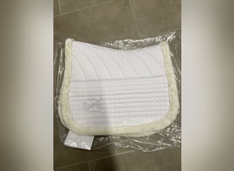 Schabracke Dressur Turnier weiß Sattlerei Hennig nagelneu!