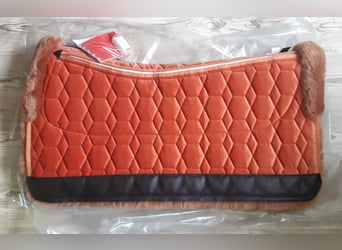 Neu Mattes 33" = 85cm Westernpad zimt Lammfell cognac zum Wanderreiten zimt