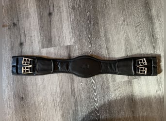 Hennig Kurzgurt Dressurgurt 65cm schwarz mit Silber NEUWERTIG 