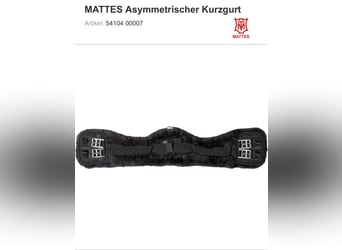 Mattes Lammfell Gurt 75cm asymmetrisch 