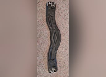 Sattelgurt Kurzgurt: Kieffer Ultrasoft Anatomisch, Leder, schwarz, 75 cm