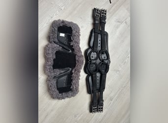 Stübben Equi-Soft Sattelgurt Kurzgurt 65cm mit Lammfell und Leder