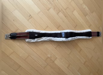 Lammfellsattelgurt von Prestige in tabaco braun