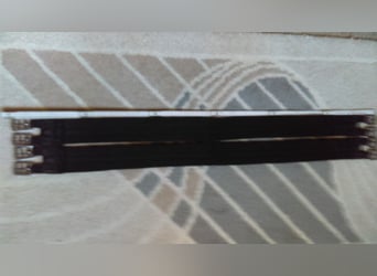 Sattelgurte Stoff schwarz 120 neu + Schnuren/Stoffgurte weiß gebraucht