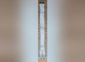 weißer Strippensattelgurt / Sattelgurt / Langgurt - von HS Sprenger - ca. 123 cm
