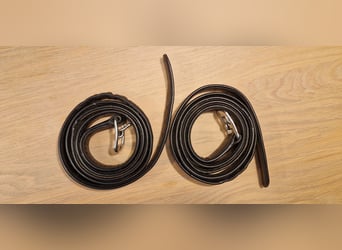 Steigbügelriemen Passier 160cm Schwarz Leder Nylon