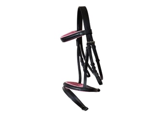 Ponytrense "Ride on" Inkl. Gurtzügel mit rosa Unterlegung