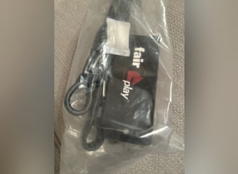 Fair Play Gurtzügel Schwarz Leder WB Full
