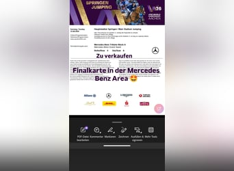 Einzelkarten WM Aachen zu verkaufen