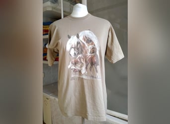 T-Shirt beige mit Pferdemotiv Gr. 164