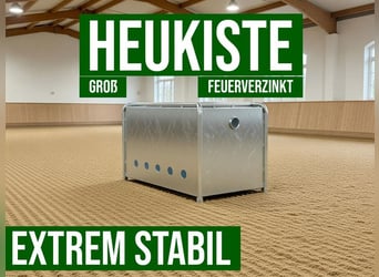 Heukiste 110x80 cm Heubox Slowfeeder Heuraufe Metall Raufe Heu
