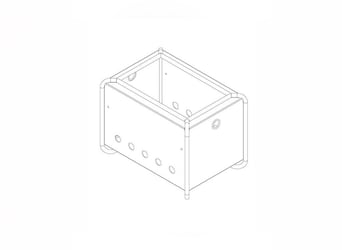 Heukiste 110x80 cm Heubox Slowfeeder Heuraufe Metall Raufe Heu