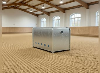 Heukiste 110x80 cm Heubox Slowfeeder Heuraufe Metall Raufe Heu