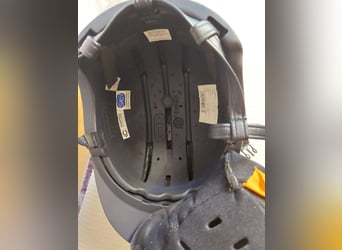 KEP Reithelm Cromo 2.0 Matt Inserto Glitter mit Polo-Schirm, inkl. Tasche und Inlay, dunkelblau 