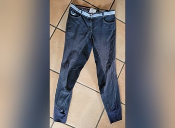blaue edle Jeans Reithose mit Vollbesatz - USG - Größe 80