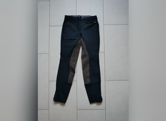 Equilibre~Damen Vollbesatz Winter Reithose ~ Gr. 76 ~ schwarz/braun ~