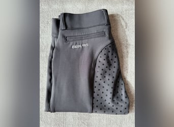 Étalon vert Reithose dunkelgrau seamless Größe S
