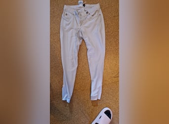 Hkm lauria garelli turnierreithose gripreithose weiß 38 M