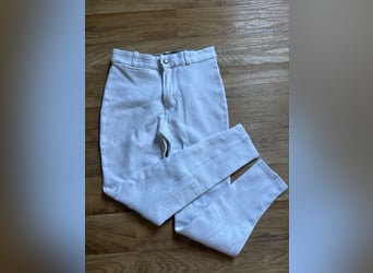 Weiße Turnierhose Fouganza Kinder Turnier Reithose
