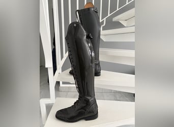 DeNiro Stiefel - Gr.38 - Grau/Lack - kaum getragen