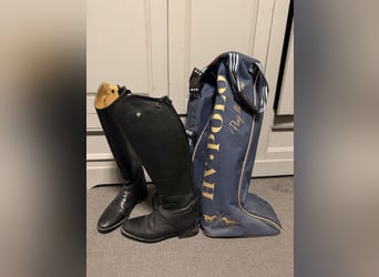 Lederreitstiefel mit HV Polo Tasche