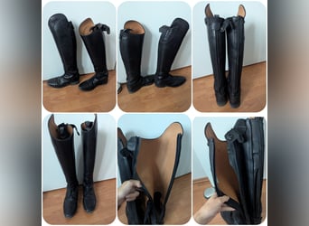 Schwarze Loesdau Reitstiefel Modell Campinas aus Leder