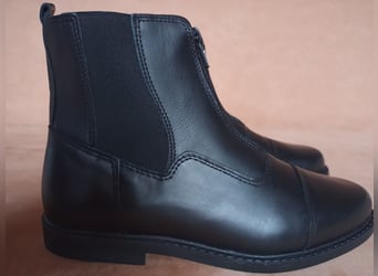 Reitstiefeletten Glattleder schwarz Größe 39 neu!