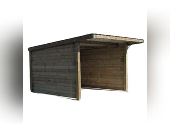 Holz-Pferdeboxenstall ABRI CONFORT 3x4 m verfügbar