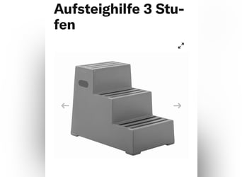 Aufstieghilfe 3 Treppen stabil bis 260 Kilo