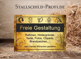 Dein individuelles Boxenschild für dein Pferd - selbst gestalten oder vom Profi gestalten lassen