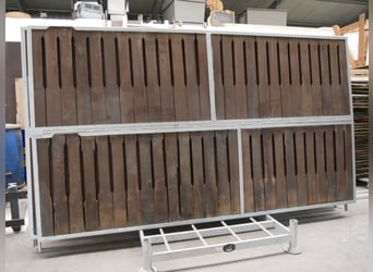 Trennwände mit Bongossiholzfüllung 3,50 m x 2m 