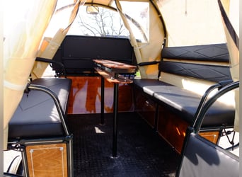 Nowy wóz konny z kołami rolniczymi