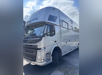 Volvo FM 500 AKX, przyczepa do przewozu koni na 8 koni z kabiną typu camper — laweta dla koni