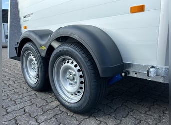 Humbaur Pferdeanhänger Xanthos Aero 2400 2,4t Sattelkammer 100km/h Hecktür Blue Hecktür schwenkbar