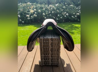 Siodło skokowe marki Antares w rozmiarze 17,5. Model Evolution-D