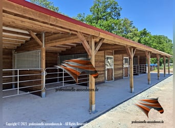 Pferdestall bauen - Stallungen, Aussenbox, Pferdebox und Offenstall kaufen, Weidehütte, Stall bauen,