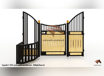 Innenbox für Pferd: Pferdebox, Stallwand & Vorderfront, Boxentrennwand Komplette Stallbox