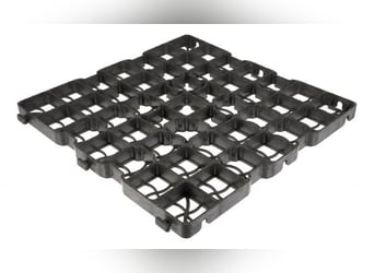 70m² 30LG Paddockplatte Schwarz 50 x 50 x 3cm