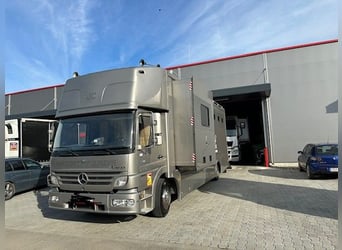 Mercedes-Benz Atego camion per trasporto di cavalli JL Motorhome con pop-out, 4 posti a sedere, capa