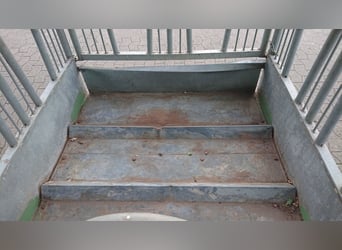 Viereckraufe von Patura, mit Sicherheits-Palisadenfressgittern, 8 Fressplätze