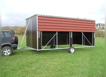 AKTION fahrbare Weidehütte, Außenbox, Pferdebox, mobil, versch. Größen und Ausstattung