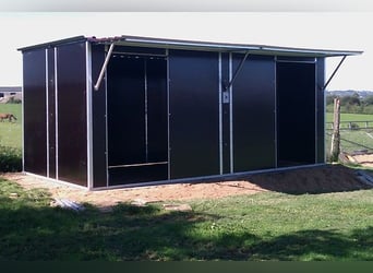 AKTION fahrbare Weidehütte, Außenbox, Pferdebox, mobil, versch. Größen und Ausstattung
