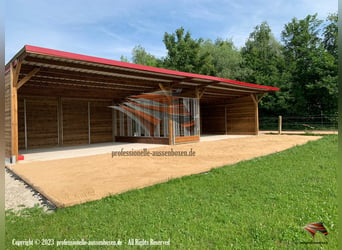  Aussenbox, Pferdestall, Pferdebox und Offenstall bauen, Weidehütte pferd, Stallungen, Stall bauen,