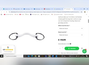 Tongboog bit 13,5 cm