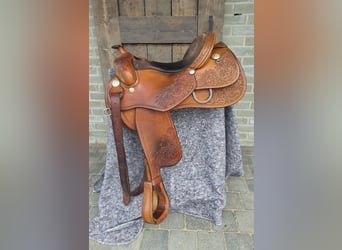 Rocking R lederen westernzadel